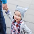 Velta wolf hat child - Hats - felting