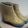 Yellowish veltinukai - Shoes & slippers - felting