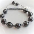Hematite & amp; Silver - Bracelets - beadwork