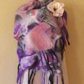 felting processes country " play & quot Olives; - Scarves & shawls - felting