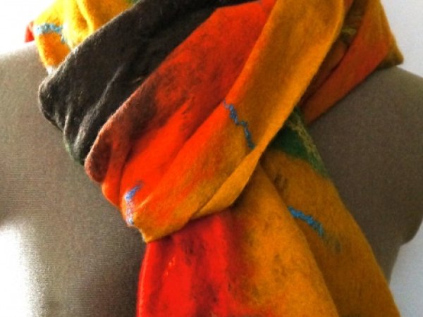 Scarf-hood " Last Leaves " 2
