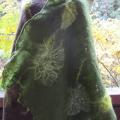 Velta green robe - Wraps & cloaks - felting