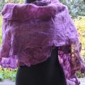 Violet skyletukas - Wraps & cloaks - felting