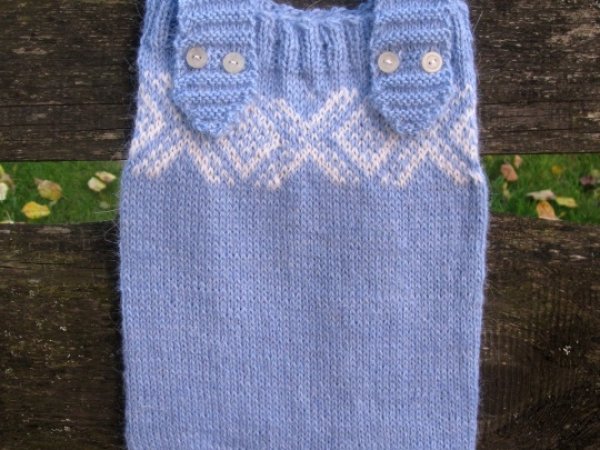 Knitted blue shorts with straps baby " classic " - Children clothes