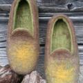 Felt slippers - autumnal spinduliukas, size 38 - Shoes & slippers - felting