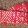 Christmas gloves - Gloves & mittens - knitwork