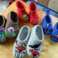 Felt tapkutes seimai.-Assorti - Shoes & slippers - felting