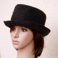 Felted hat ,, ,, Black Night - Hats - felting