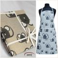Linen apron - Silly mouse - Other clothing - sewing