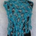 Blue scarf cloak - Scarves & shawls - knitwork