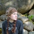 Velta brown cap " fusion " - Hats - felting