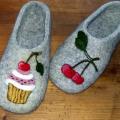 Felt tapkutes -Keksiukas - Shoes & slippers - felting