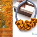 Autumn flowers - Necklaces - felting