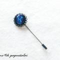 Blue brooch 2 - Brooches - beadwork