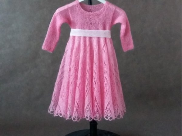 megzta mocherinė suknelė "Barbė" - Children clothes