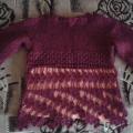 Knitted - crocheted tunic - Children clothes - knitwork
