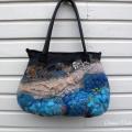 Felted bag "Deep sea" - Handbags & wallets - felting