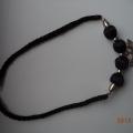 Black necklace - Accessory - beadwork