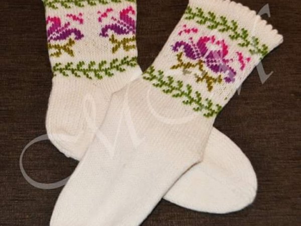 Raštuotos kojinės "Lelijos" - Socks