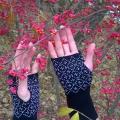 Knitted wristlets with beads - "Autumn" - Wristlets - knitwork