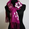 Scarf    Lilies Morning  - Scarves & shawls - felting