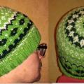 Fair Isle green hat - Hats - knitwork