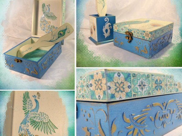 Boxes set "Peacock Beauty" 2