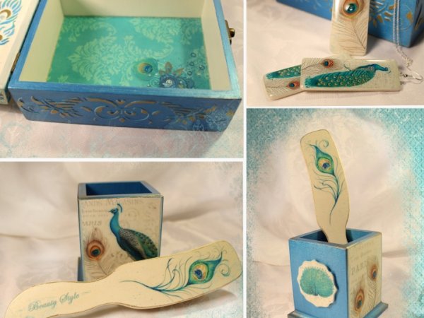 Boxes set "Peacock Beauty" 3