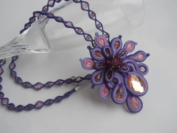Soutache pendant " Aušrynė " - Soutache