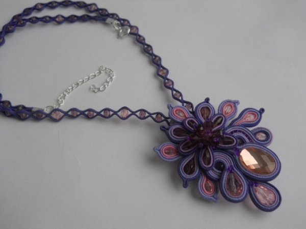 Soutache pendant " Aušrynė " 2