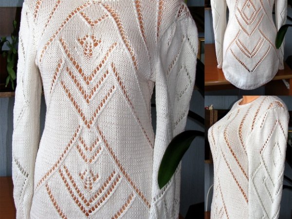 Baltas ažūrinis megztukas - Sweaters & jackets