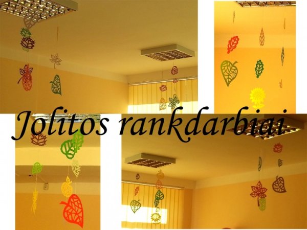 Rudens dekoracijos - Works from paper