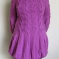 Lilac knitted dress - Dresses - knitwork