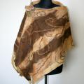 Scarf-cloak  Autumn - Wraps & cloaks - felting