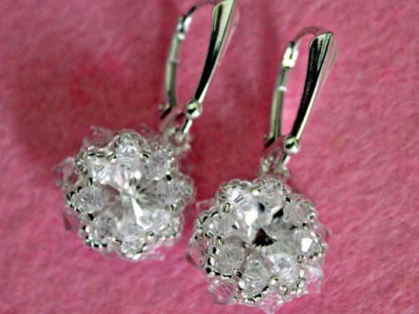 Clear swarovski crystal earrings - Earrings
