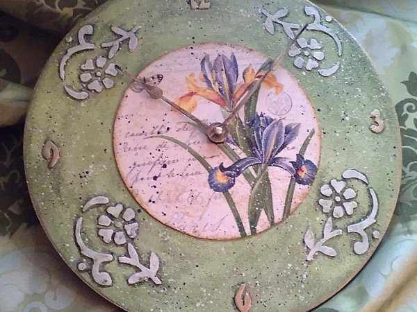 Watches "Spring" - Decoupage
