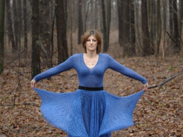 megzta moherinė suknelė "Indigo dream" 3