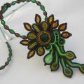 Soutache pendant "Meadow" - Soutache - making