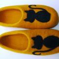 Felted slippers. Ecological wool slippers. Hand-made home shoes - Shoes & slippers - felting