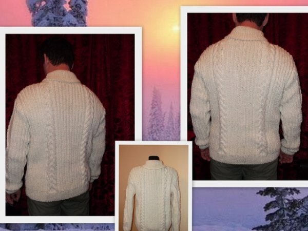 Male jumper ,,White " 2