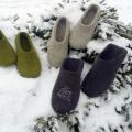 Felted slippers for family - Shoes & slippers - felting
