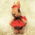 Crochet bunny rabbit - poseable art doll / toy - Dolls & toys - needlework