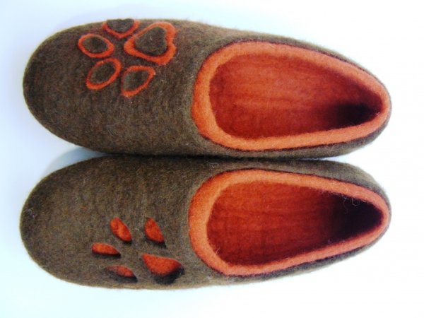 Rankų darbo šlepetės. - Shoes & slippers