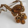 Soutache pendant "Brilliance" - Soutache - making