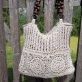Crochet flax/linen bag - Handbags & wallets - needlework