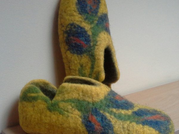 Geltonos gėlėtos - Shoes & slippers