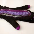 Felted gloves "Violet" - Gloves & mittens - felting