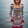 Multicoloured dress - Dresses - needlework