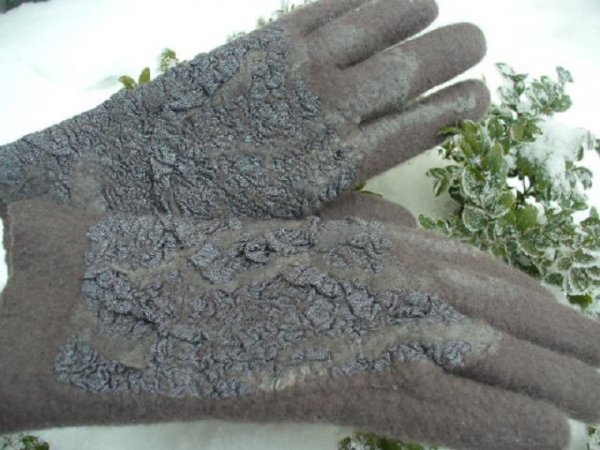 Pilkos klostuotos - Gloves & mittens