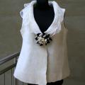 Vest ,,Snowstorm,, - Blouses & jackets - felting